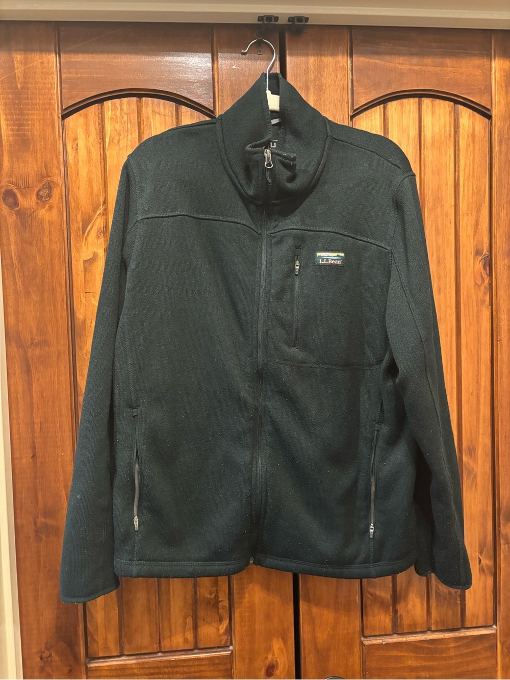 Green LL Bean jacket